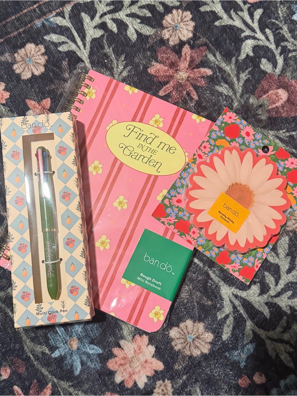 ban.do “plant lover” bundle! Notebook, sticky notes pad, multi click pen